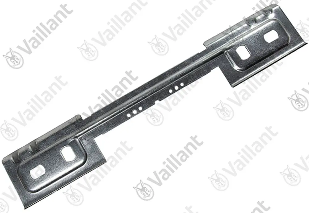 Vaillant Geräte-Aufhängung aus Metall, längs mit Öffnungen und Löchern, zum Montieren von Geräten oder Komponenten.